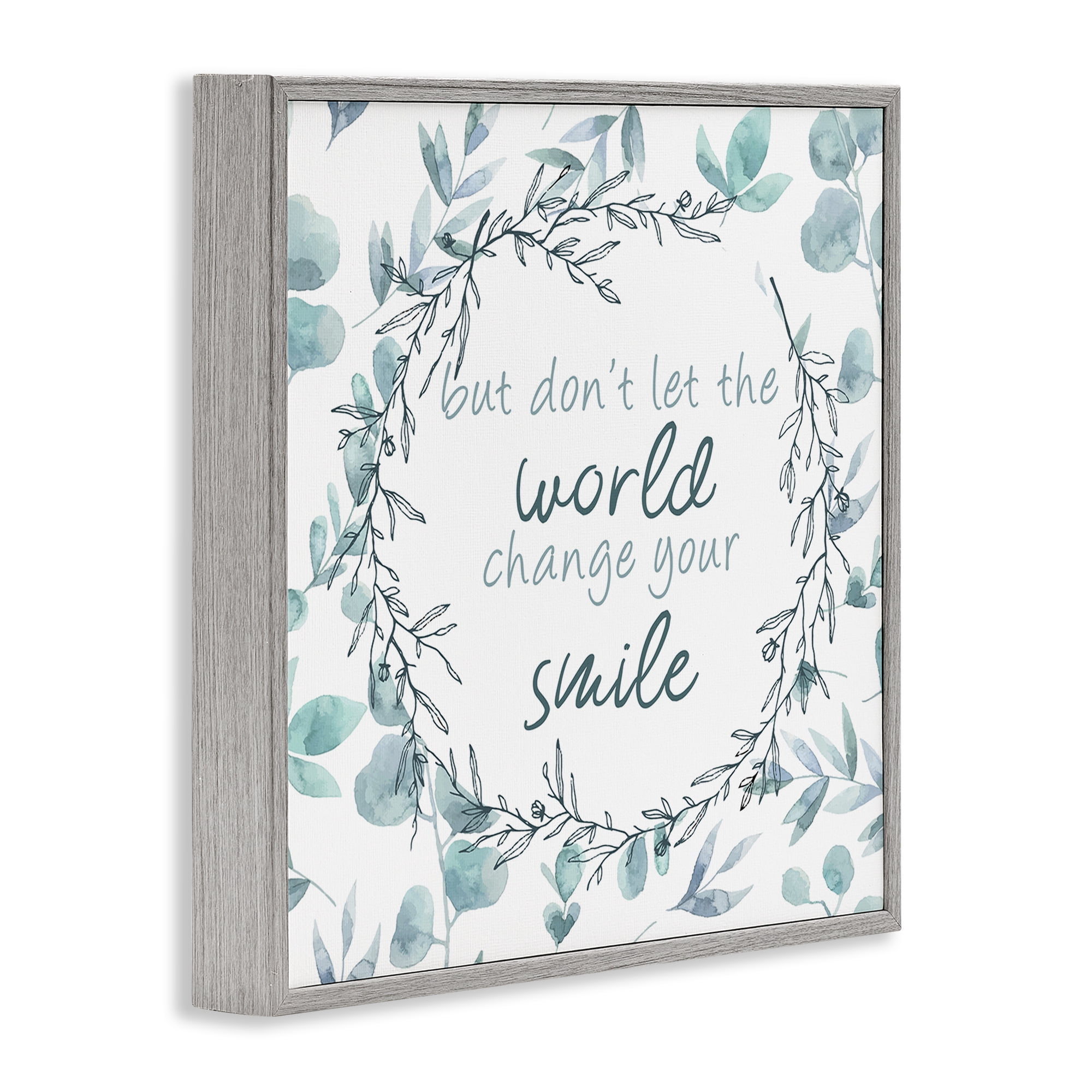 Stupell Industries Don't Let The World Change Gray Framed Giclee Art, design by Kim Allen
