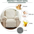 thumbnail image 5 of Yumcute Waterproof, Anti Slip Recliner Chair Slipcover, Beige, 5 of 8