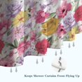 thumbnail image 6 of Pioneer Flower Floral Print Pattern Shower Curtain 36"x72" ,Bathroom Decorative Shower Curtains Set with 12 Hooks,Modern Waterproof Washable Shower Curtain, 6 of 6