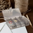 thumbnail image 4 of Double Sided Jewelry Organizer Box with Dividers, 10 Grids Clear Plastic Storage Case for Earrings, Rings, Necklaces, Beads, Fishing Tackle, Screws, Hair Clips and Small Crafts (Front 4+Back 6 Grids), 4 of 6
