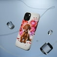 thumbnail image 5 of DistinctInk Tough Case for Apple iPhone 14 (6.1" Screen), Compatible with MagSafe Charging - Valentine's Day Vizsla Puppy, 5 of 6