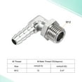 thumbnail image 2 of Conector de Manguera de Cobre Uxcell Codo Barbilla Rosca Macho 6mm x M12x1.25, 2 of 5