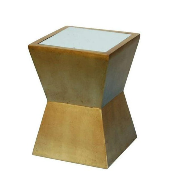 Hickory Manor Home HM663GL Alex Table&44; Feuille d'Or