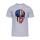 thumbnail image 1 of Camiseta de manga corta del cráneo del cráneo de la bandera de los EEUU para hombre - Gris de Heather - Medio Gravity Trading Camiseta de manga corta, 1 of 1