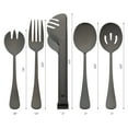 thumbnail image 2 of REGALWOVEN 10 Pieces Silverware Set, Stainless Steel Flatware Cutlery Set with Spoons and Forks Set, Serving Utensils Set for Kitchen Black 10, 2 of 6
