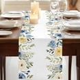 thumbnail image 3 of Table Runners 90 Inches Long Dress Scarves, Spring Flowers Farmhouse Coffee/Dining/Kitchen Table Runner for Living Room, Watercolor Wildflowers Botanical Floral Leaf 13x90 Inch, 3 of 9