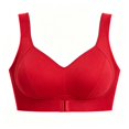 thumbnail image 2 of Lumistal Push Up Bra Front Closure Wireless Full Cup Bra Side Breast Support Anti Sagging Comfort Bra Plus Size Sports Bras for Women XXXXXL, 2 of 5