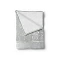 thumbnail image 2 of Grey Soft Flannel Fleece Throw Blanket, Vertical Wavy Lines with Little Dots and a Bold Border Christmas Celebration, Cozy Plush for Indoor and Outdoor Use, 50" x 70", Grey White, by Ambesonne, 2 of 5