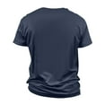 thumbnail image 5 of Men's Independence Day Flag Print T-Shirt, Oversized Casual Short Sleeve Top for Festive Events and Daily Wear ,Navy 2XL, 5 of 5