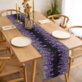 thumbnail image 3 of Table Runner 70 Inches Long for Kitchen Dining, Purple Lavender Dresser Scarf Farmhouse, Dining Table Decorations for Wedding/Parties, Spring Watercolor Wildflowers Plant Black 13 x 70 In, 3 of 8