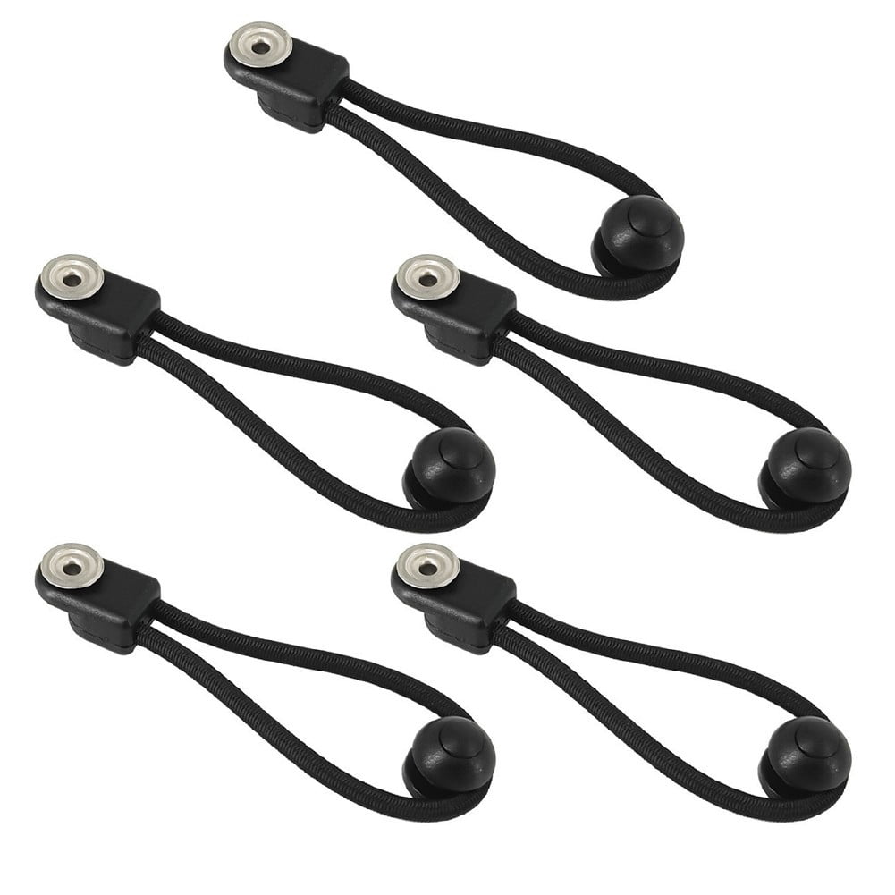 5Pcs Shock Cord Fastener Bungee Cord Clip Elastic Elastic Buckle With Knob For Camping Canopy Tent Boat Yacht Rv Cover Parts