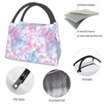 thumbnail image 4 of Easygdp Tie Dye Bolsa de Almuerzo Insulada Reutilizable, Bolsa de Mano y Bandolera para Oficina, Trabajo, Viajes, 4 of 6