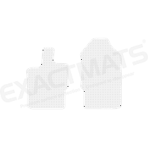 ExactMats - Premium Clear Overlay Floor Mats, Made In USA - Fits Ford Ranger 2019-2024 / SuperCrew / 2 Front Mats