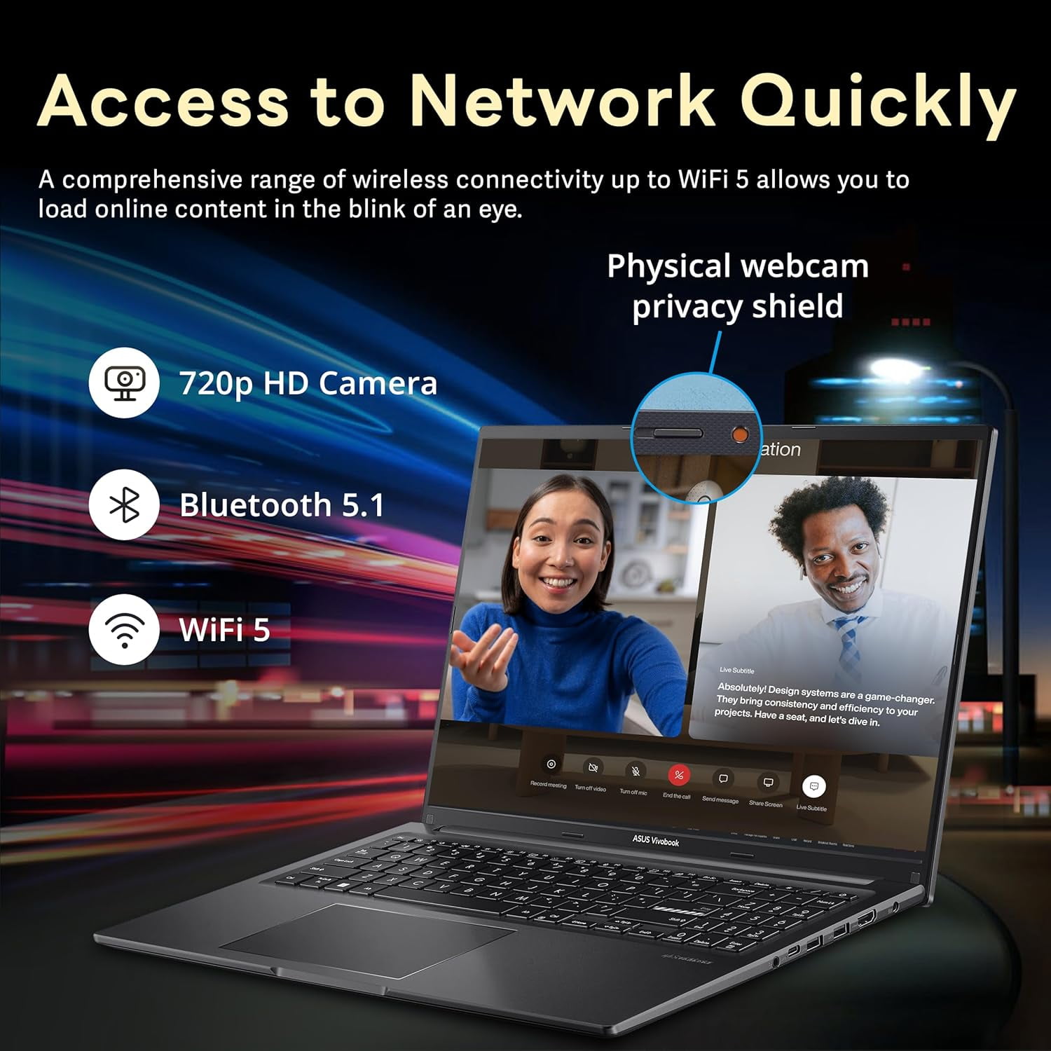 ASUS Vivobook 16" WUXGA Laptop, Intel i7-1355U, 24GB RAM, 1.28TB Storage(1TB SSD+288GB Docking Station Set), Intel Iris Xe Graphics, Numeric Keypad, HD Webcam, Keyboard Backlight, Win 11 Home, Black