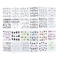 thumbnail image 1 of sweethay Pack of 40 Nail Art Stickers Water Exquisite Manicure Feather Polish Unique Trimmable Flower Decor Decals Home Transfer Type3, 1 of 6