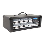 MR DJ PMX8500 3000 Watts Powered 8 Channel Mixer with Bluetooth + 2 12 2way Speakers