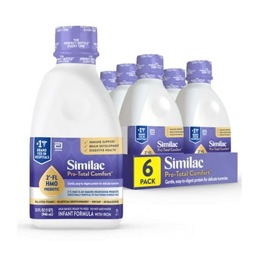 Similac Pro-Total Comfort Ready-to-Feed Baby Formula, 32-fl-oz Bottle, Pack of 6
