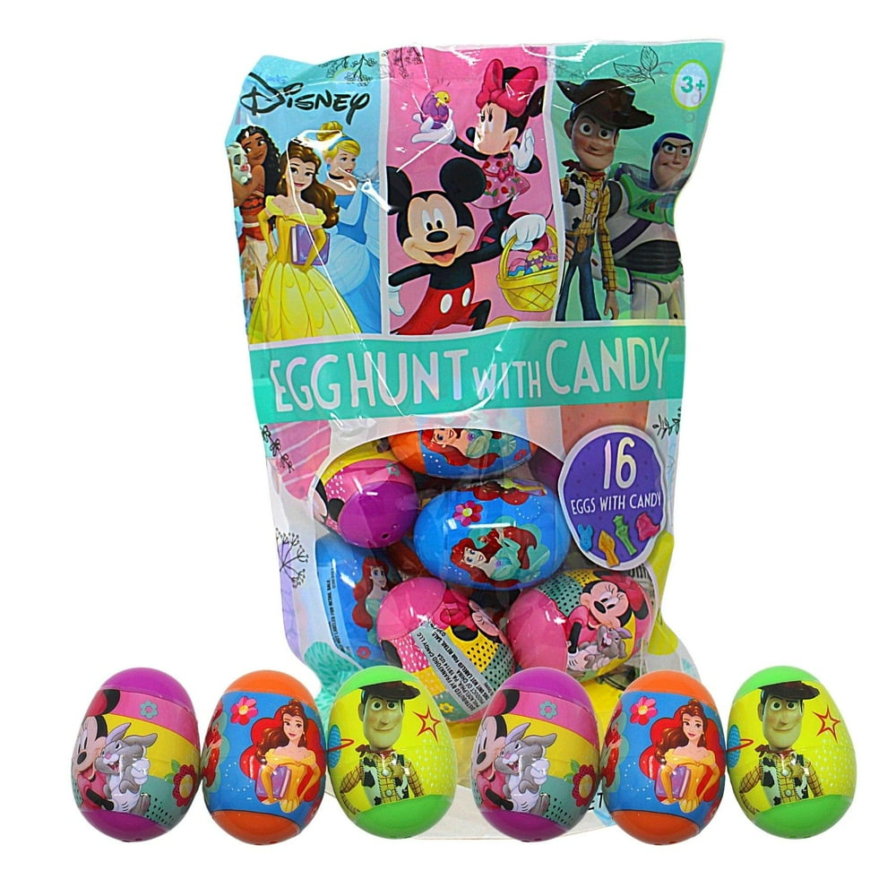 Disney Candy Filled Plastic Easter Eggs, 16 Count, 2.82 Ounce Walmart