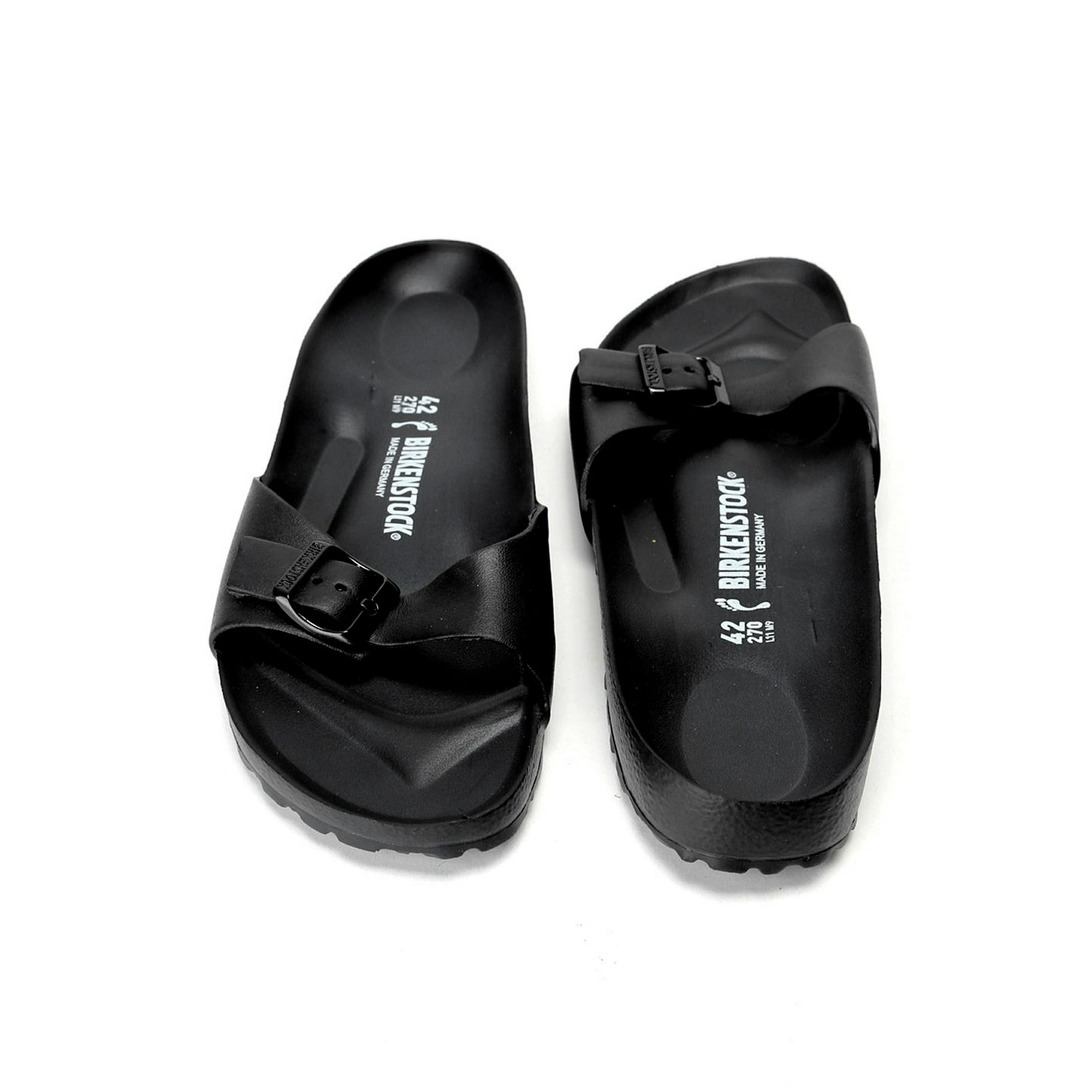 Birkenstock Rubber Slippers in Black Walmart