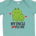 thumbnail image 4 of Inktastic My Uncle Loves Me Frog Boys or Girls Baby Bodysuit, 4 of 5