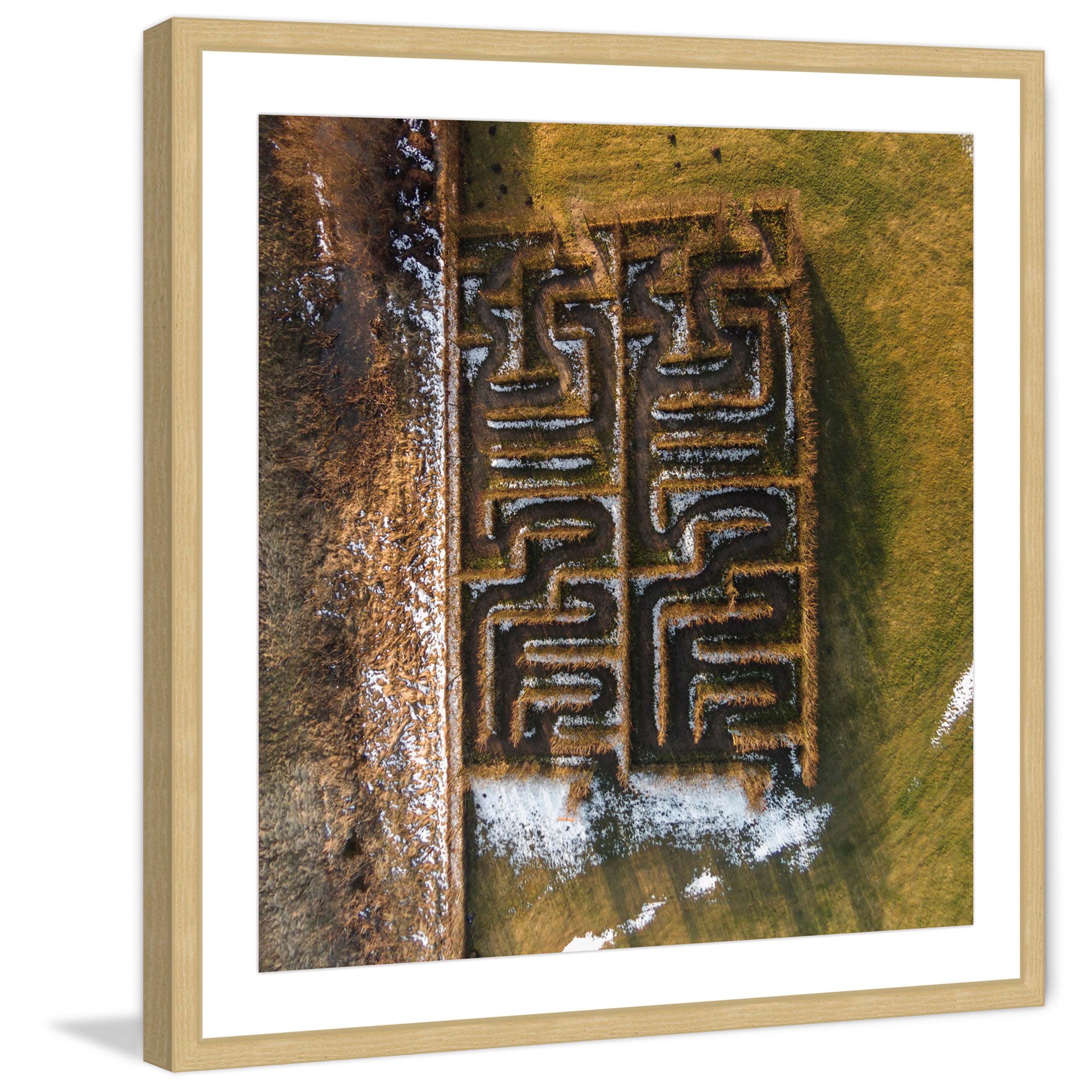 "Mazes" Framed Painting Print
