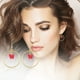thumbnail image 1 of onlyliua Liquidación Pendientes Colgantes Redondos de Acrílico para Mujer, 1 of 2
