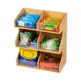 thumbnail image 4 of Mind Reader Coffee Pod Condiment Station Countertop Organizer,  13"L x 6.25"W x 15.25"H, Brown, 4 of 7