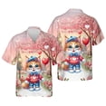 thumbnail image 3 of Happy Valentine’s Day Adorable Maine Coon Kitten Holding Heart Balloon Hawaiian Shirt Breathable Summer Unisex Merch Cat Lover Kitten Owner Gifts - 00030, 3 of 6
