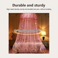 thumbnail image 4 of Mosquito Net Canopy for Girls, Princess Round Dome Sheer Bed Canopy, Twin Girls Bed Canopy Bed Decoration Pink, 4 of 5