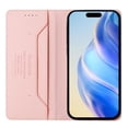 thumbnail image 3 of Wallet Case For iPhone 17e 6.1inch, [RFID Blocking] PU Leather Magnetic Folio with 2 Card Slot Kickstand Flip Cover Shockproof Phone Case,Pink,For iPhone 17e, 3 of 8