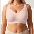 thumbnail image 2 of Wdgfv Womens Plus Size Minimiser Bra Full Firm Coverage Lace Support Non Padded Wireless Comfort Everyday Wear, 2 of 5