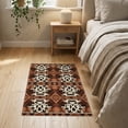 thumbnail image 3 of ODIKA 2'x3' Washable Accent Rug Pet Friendly, Bedside Mat Fake Hide With Contrasting Cream Background And Tan Markings for Bedroom, Nursery, RV, 3 of 7