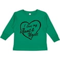 thumbnail image 3 of Inktastic I Love My Aunt and Uncle in Black Chalk Heart Boys or Girls Long Sleeve Toddler T-Shirt, 3 of 5