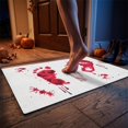 thumbnail image 4 of Halloween Doormat Bloody Footprint Entry Rug Non Slip Indoor Outdoor 16"x24" 1 Pc, 4 of 4