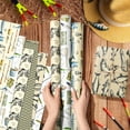 thumbnail image 5 of Fishing Wrapping Paper 12 Sheets Vintage Fishing Angler Themed Gift Wrap Fish, Fisherman Design For Fishing Enthusiasts, 20" X 28", 5 of 8