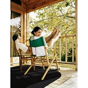 Gazebo Indoor/Outdoor Braided Rug, Black