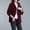 A_ Wine, variant on Womens Vertical Texture Hooded Zip Jacket Drawstring Bottom Dual Side Pockets Cuffed Long Sleeve Boxy Cut for Local Market Picnic Meetup Wine XXS