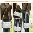 thumbnail image 4 of FORMRS Womens Shoulder Bag with Chain Strap Clutch Purse Cute Tote Handbag, Green Geometric Pattern, 4 of 7