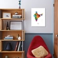 thumbnail image 3 of India Watercolor Map, Unframed Art Print Wall Art by Michael Tompsett Sold by Art.Com, 3 of 4