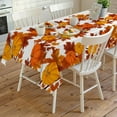 thumbnail image 3 of Fall Tablecloth Fall Leaves Pumpkin Table Cloth for Rectangle Tables 60x120 Inch Autumn Harvest Thanksgiving Table Covers Waterproof Washable Table Cloth for Party Picnic Dinner Decor, 3 of 6