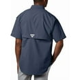 thumbnail image 6 of Columbia Men's PFG Bahama II Short Sleeve Shirt, Collegiate Navy, 5X, 6 of 8