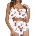 thumbnail image 2 of Pisexur Tankini Swimsuits for Women Tummy Control Two Piece Bathing Suits Ruffled Flounce Tankini Top with High Waisted Bottom Bikini Set, 2 of 6