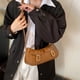 thumbnail image 5 of Bolso Mano Sencillo Pequeño Con Bolsillo para Axilas Diario Mujer Cuero PU, 5 of 9