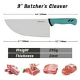 thumbnail image 2 of YOUSUNLONG 9 Inch High Carbon Steel Butcher's Cleaver Knife for Meat Cutting, 2 of 6