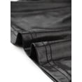 thumbnail image 5 of DARING DIVA Women's Metallic Crop Shiny Holographic Top S Black, 5 of 6