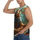 thumbnail image 3 of Fotbe Maple Meditating Bear Men's Camiseta sin Mangas Estampada para Hombres, Playera Casual para Gimnasio, Entrenamiento, Playa-Medium, 3 of 7