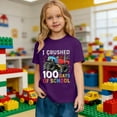 thumbnail image 2 of CAIXIA 100 Days of School Shirt Kids Toddler Boys Girls 100th Day of School Costume T-Shirt Short Sleeve Tops Graphic Tee,Purple, 2 of 7
