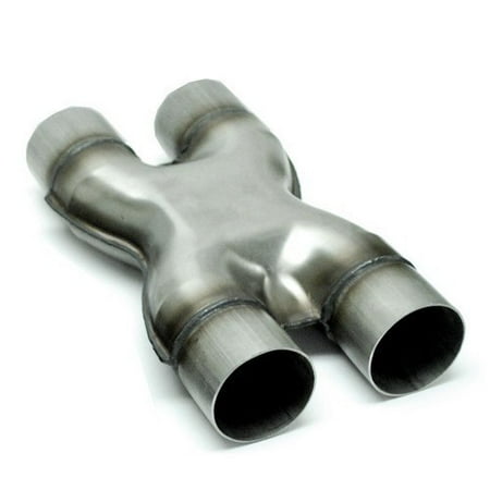 Dual Stainless Pipes - Exhaust Stamped X Pipie 3.00