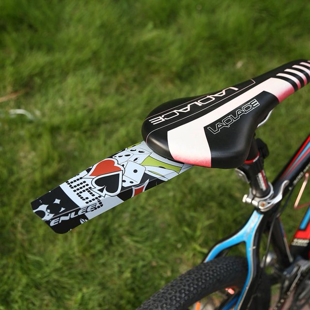 Bicicleta Guardabarros para asiento trasero de bicicleta Enlee, alas para sillín de bicicleta MTB, guardabarros extraíble