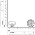 thumbnail image 4 of Gem Stone King 5.27 Cttw Moissanite and Created Sapphire Engagement Ring for Women in 925 Sterling Silver | Cushion 10MM (Size 6), 4 of 5